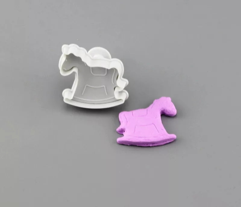 3PC Baby / Bottle / Rocking Horse Plunger Cutter Set