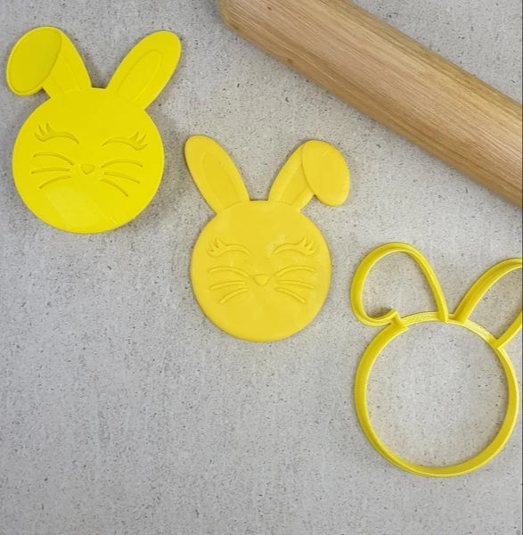 Custom Cookie Cutters 3D Embosser and Cutter Set - Bunny.