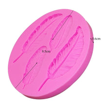 Silicone Mould - 4pc Feather - S80