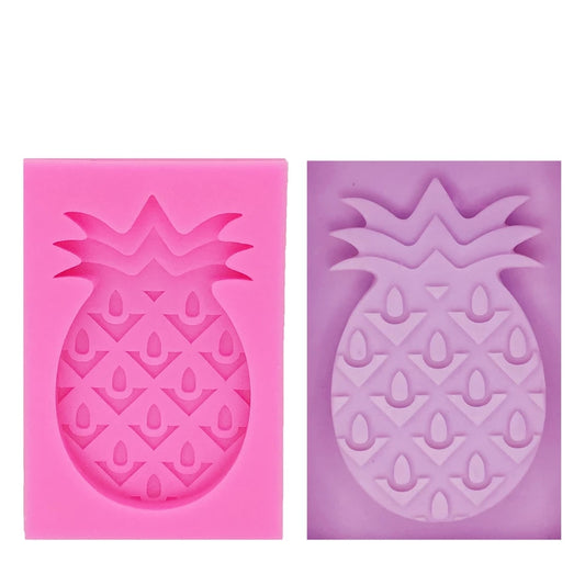 Silicone Mould - Flat Pineapple - S149.
