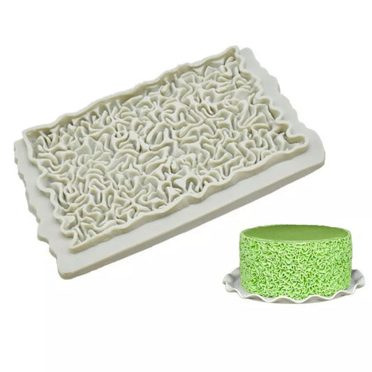Silicone Mould - Scrunch Ruffle Texture - S258.