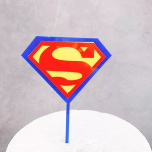 Fathers Day Cake Topper - Super Dad Logo