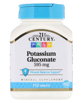 110 Tablets - Potassium Gluconate 595mg