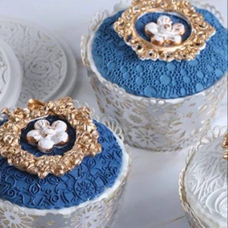 Silicone Mould - Cupcake Texture Pattern - Bubbles - S242.