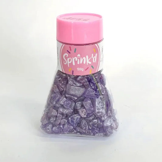 Sprink'd Geode Rocks 100g - Purple.