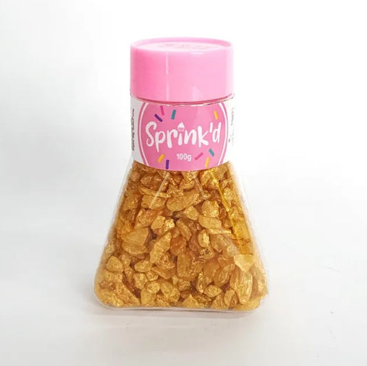 Sprink'd Geode Rocks 100g - Gold.