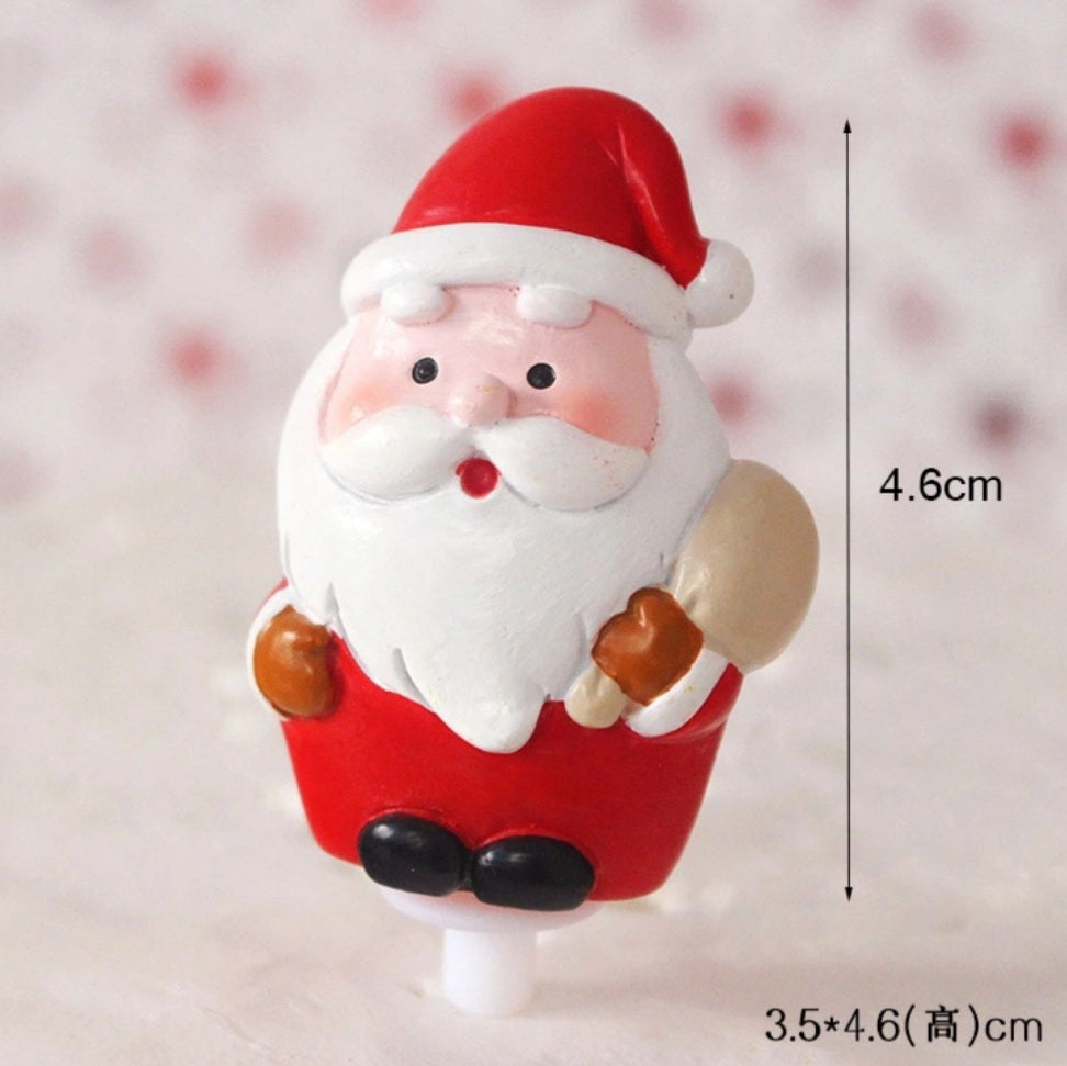 Claydough Topper - Christmas Santa with Sack