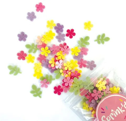 Sprink'd -  9G Mini Daisy Flower Wafer Sprinkles