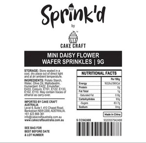 Sprink'd -  9G Mini Daisy Flower Wafer Sprinkles