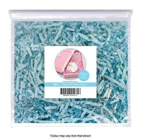 100g Shredded Paper - Blue