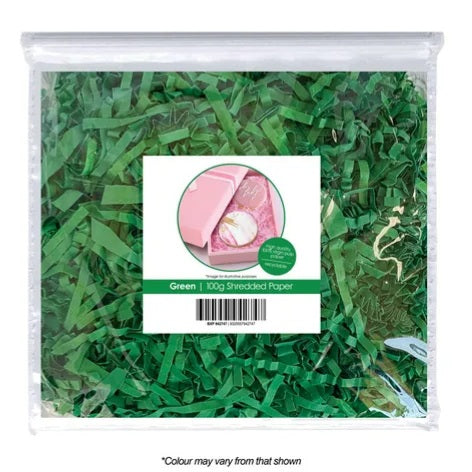 100g Shredded Paper - Green