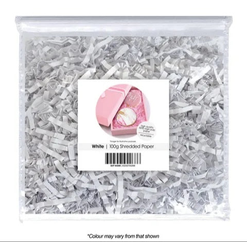 100g Shredded Paper - White