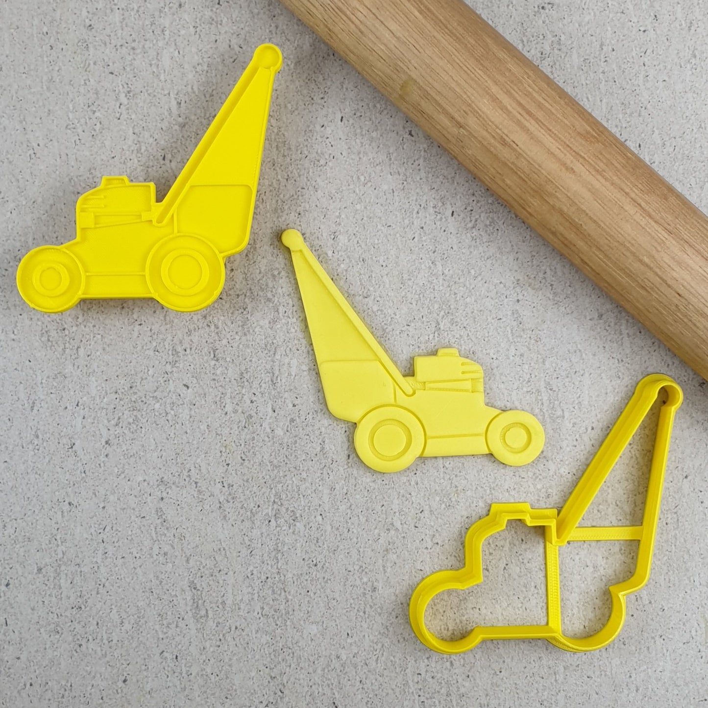 Custom Cookie Cutters 3D Embosser and Cutter Set - Lawn Mower.