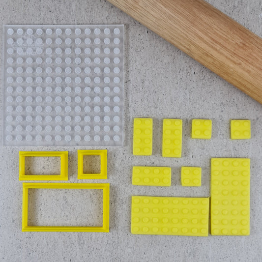 Custom Cookie Cutter - Lego Cutter and Debosser Set.