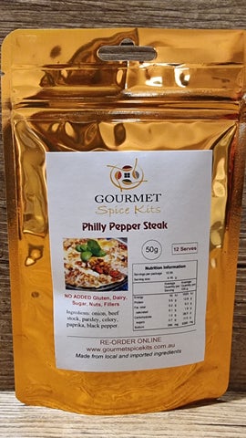 Gourmet Spice Kit - Philly Pepper Steak 50g