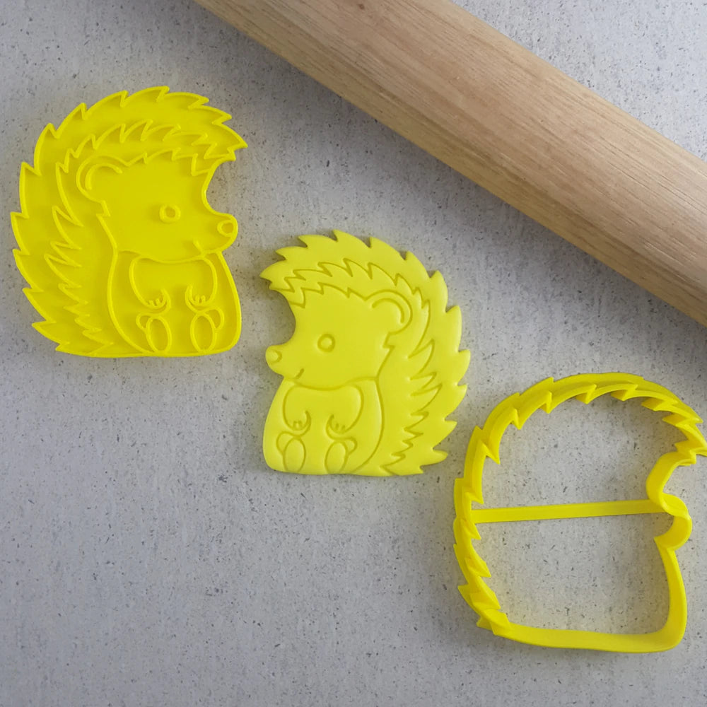 Custom Cookie Cutters Porcupine Cutter and Embosser Set.