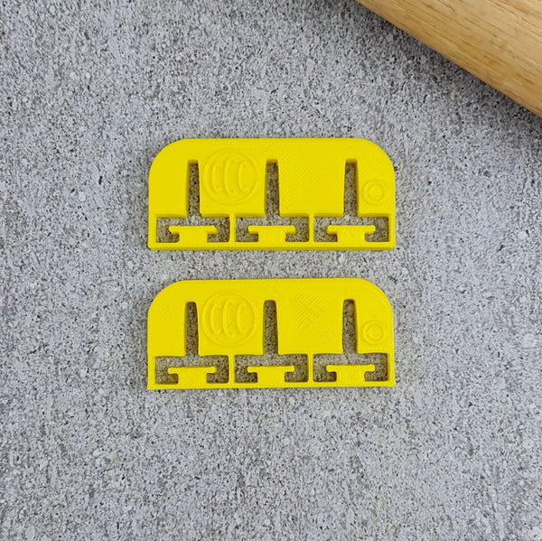 Custom Cookie Cutters Triple Letter Bar Holder.