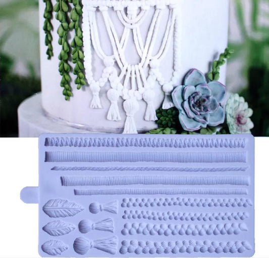 Silicone Mould - Macrame Textile - S402