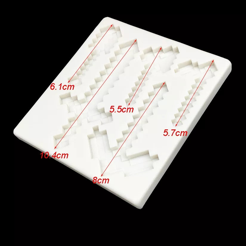 Silicone Mould - Minecraft Tools / Weapons - S423