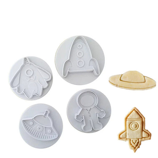 4PC Space / Rocket Plunger Cutter Set