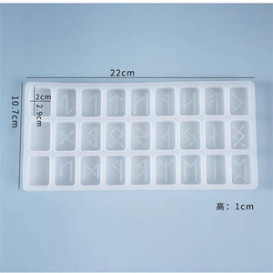 Silicone Mould - Runes Set - S285