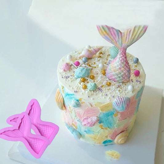 Silicone Mould - Mermaid Tail Large - S101.