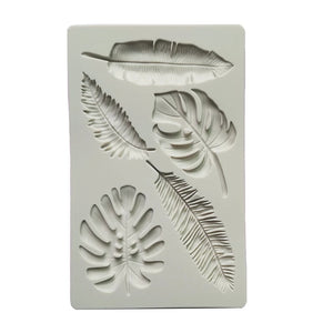 Silicone Mould - Assorted Tropical Leaves - S237