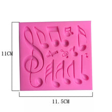 Silicone Mould - Assorted Music Notes - S253