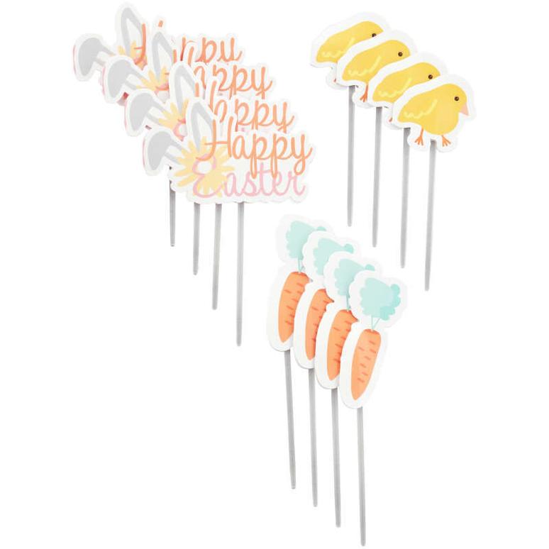 Happy Easter Cupcake Topper 12pk.