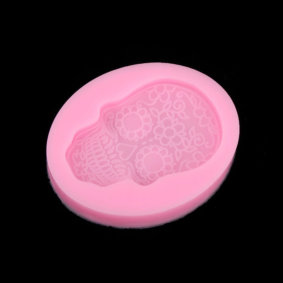 Silicone Mould - Sugar Skull - S747