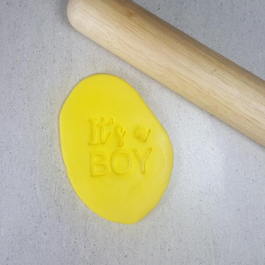 Custom Cookie Cutters Embosser - It's a Boy.