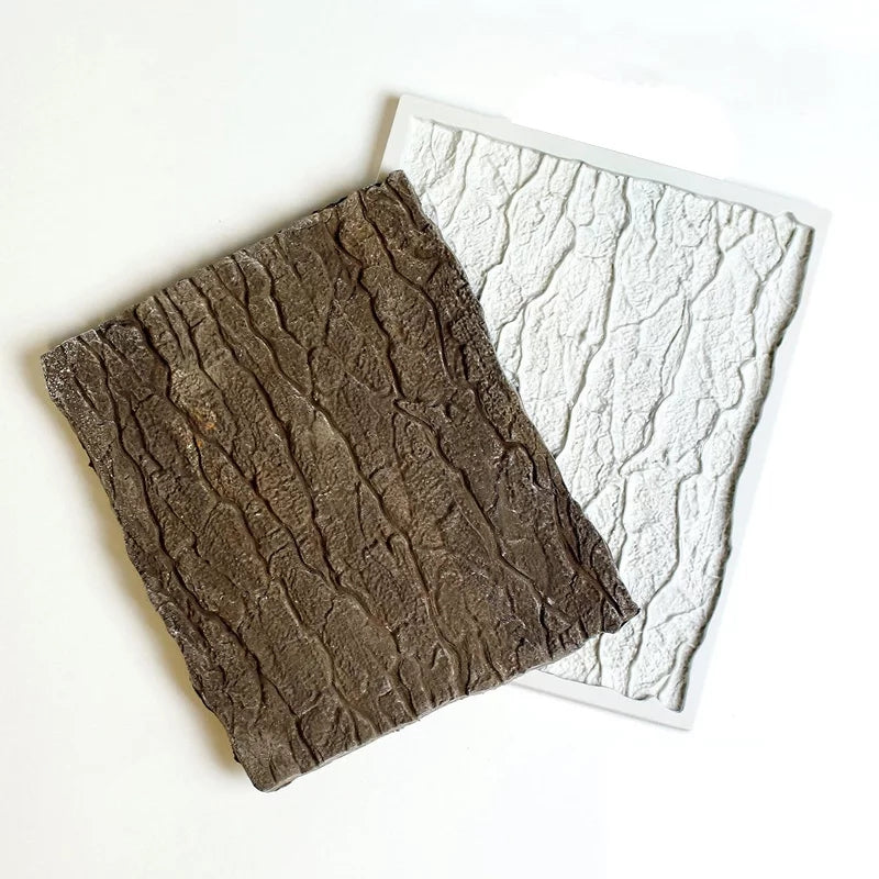 Silicone Mould - Tree Bark Section - S457