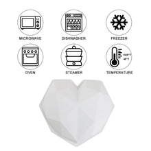 Large Geo Heart Silicone Mould - Version 2