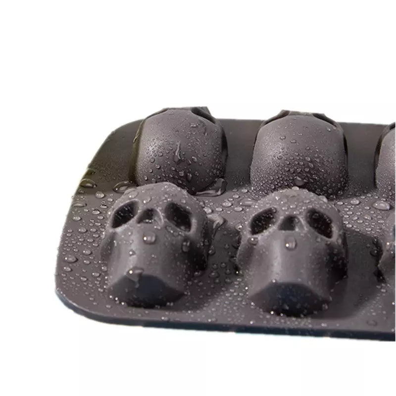 Silicone Mould - 10pc Skull Head - S275