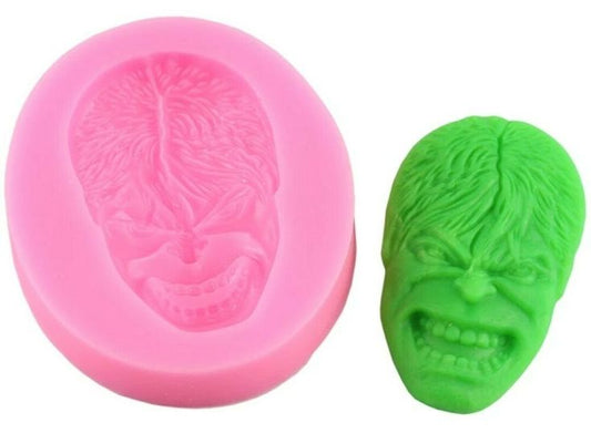 Silicone Mould - Hulk Face - S117.