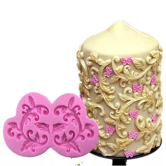 Silicone Mould - Swirl Decorative Border - S177.