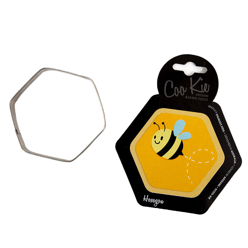 Coo Kie Hexagon Cookie Cutter.