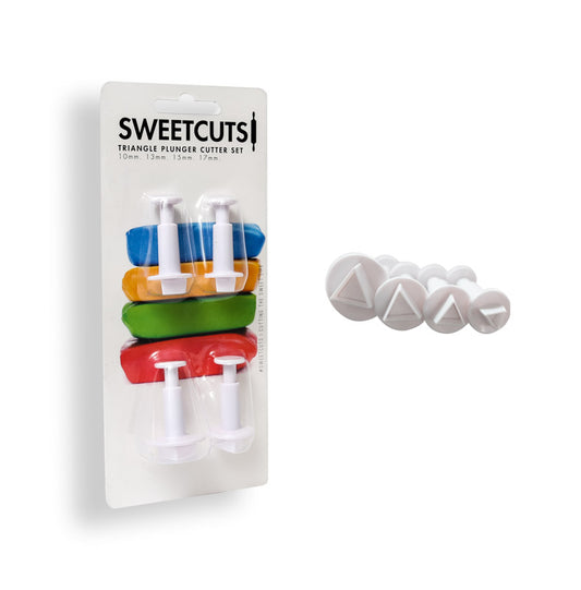 Sweet Cuts Triangle Plunger Cutter Set.