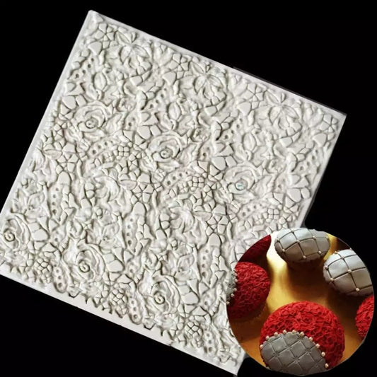 Silicone Mould - Rose Texture Imprint - S254.