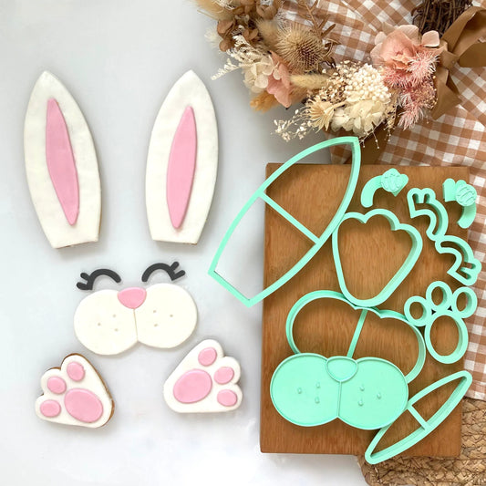 Custom cookie cutters - SweetP cutters -Bunny Cake Cutter Set.