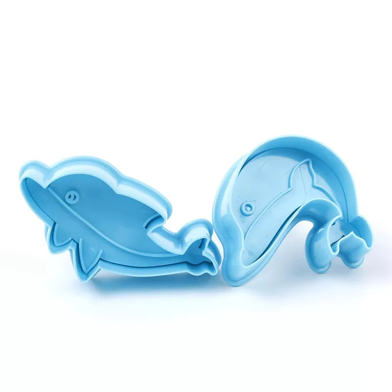 4PC Dolphin Plunger Cutter Set