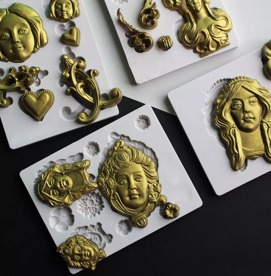 Silicone Mould - Nouveau 3 / Queen - S6.