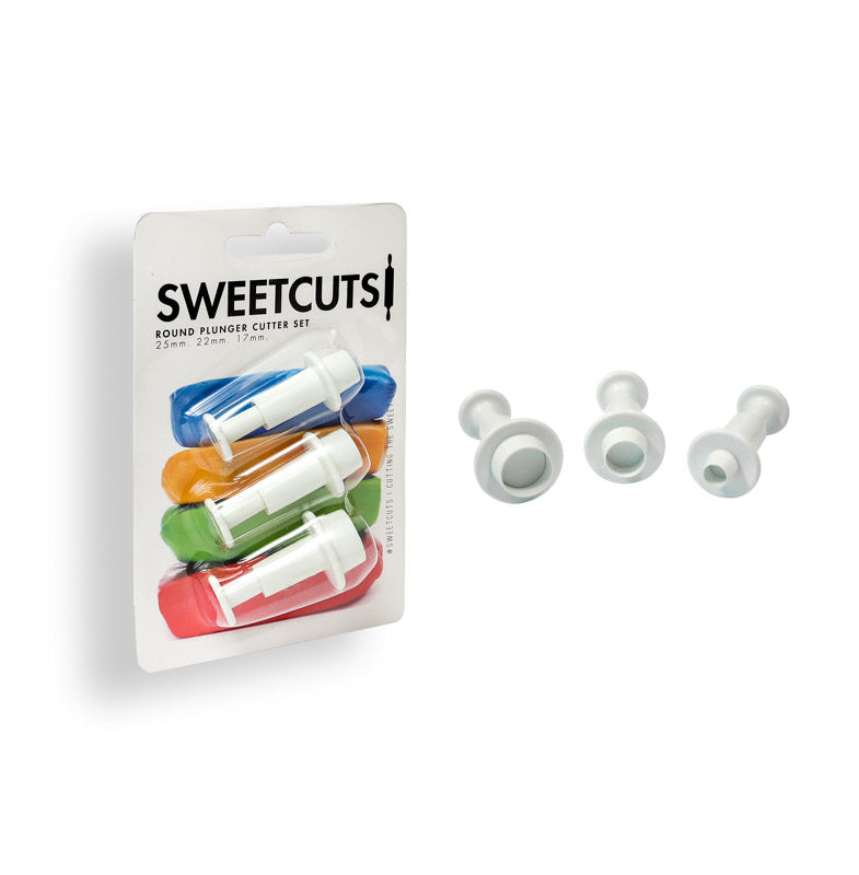 Sweet Cuts Round Plunger Cutter Set.