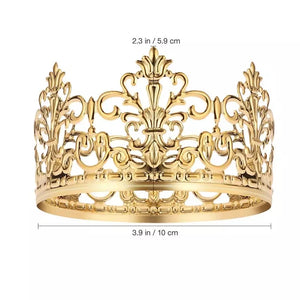 Gold Large Crown Cake Topper
