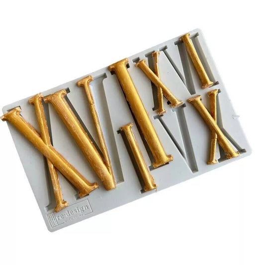Silicone Mould - Roman Numerals - S408