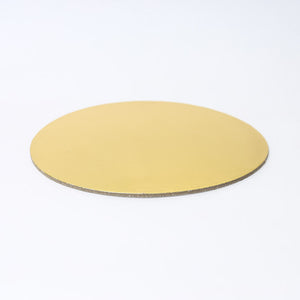 6 inch (15cm) Round 3mm Card Cake Board - Gold