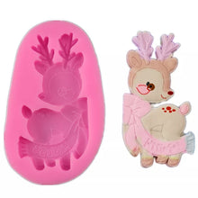 Silicone Mould - Cute Reindeer