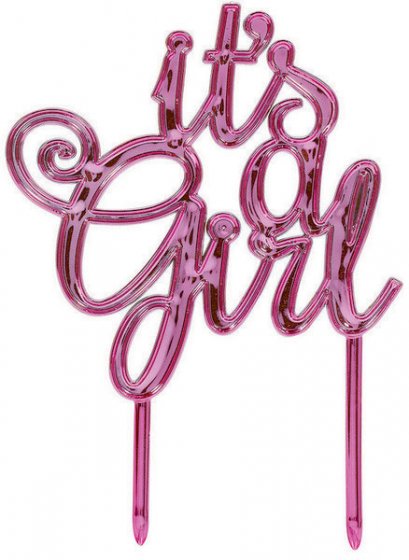 Its a Girl Cake Topper - Pink.