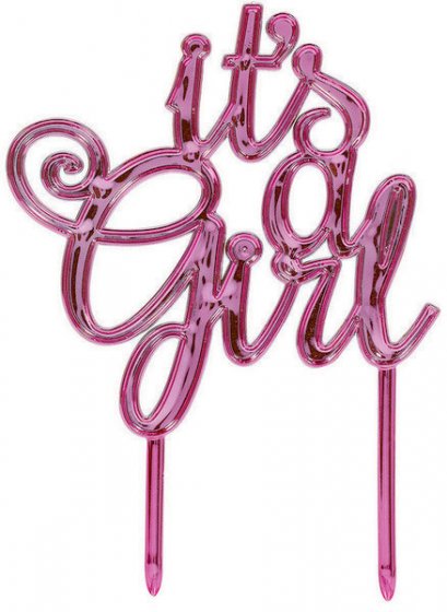 Its a Girl Cake Topper - Pink