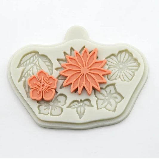 Silicone Mould - Tropical Flowers - S504